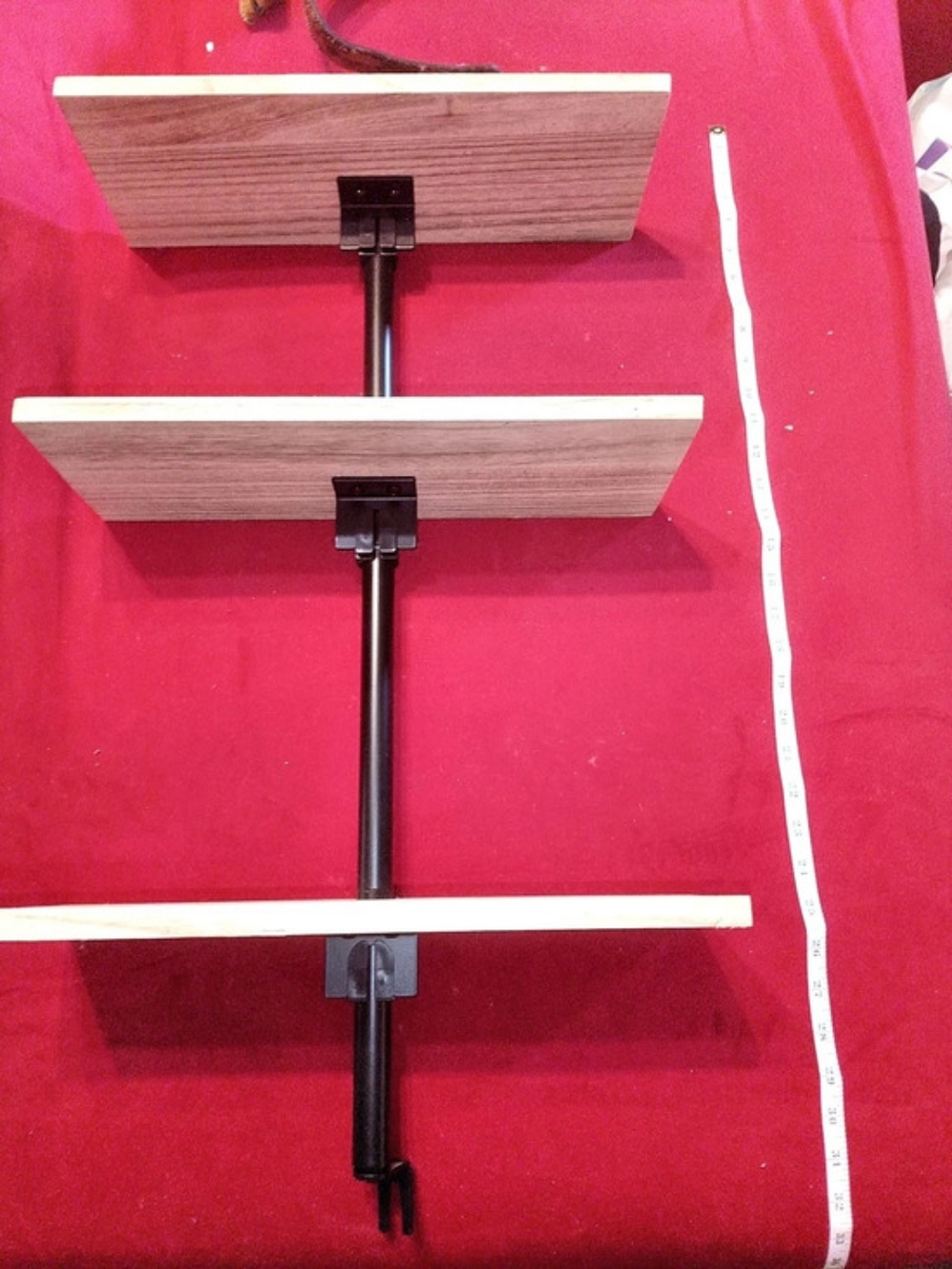 Wood Wall-Mounted Display Shelves
